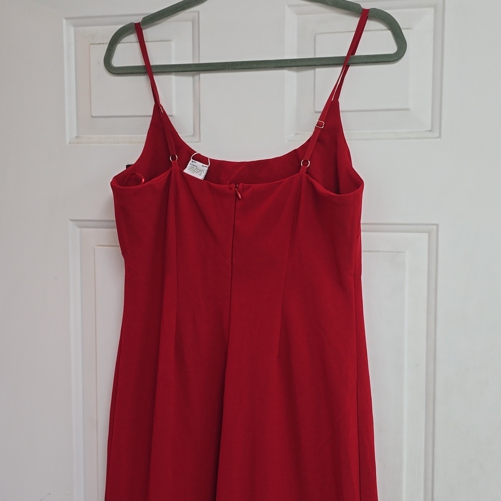 Selfie LeslieEmoji Asymmetrical Hemline Dress Red - Picture 7 of 11